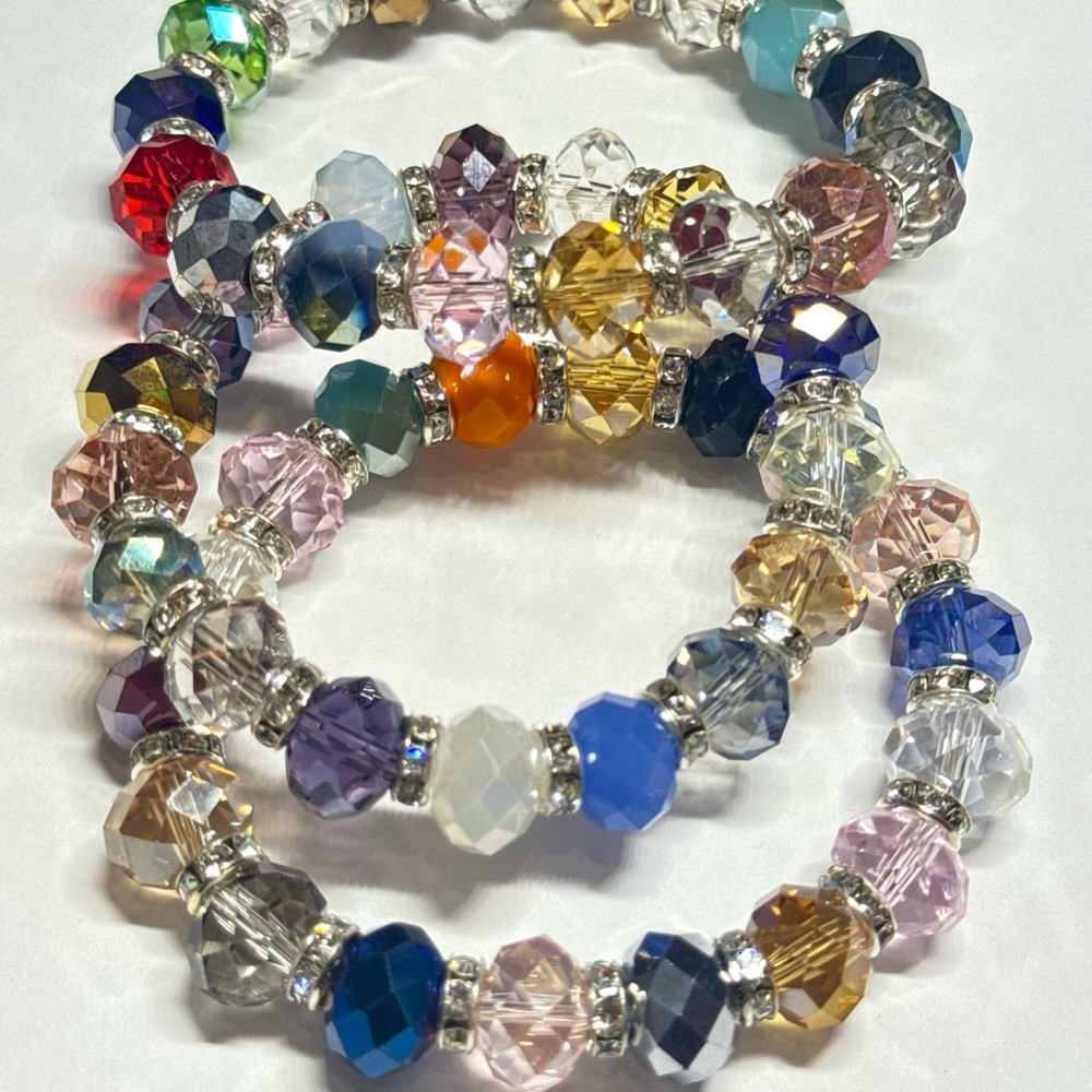 NWT 3-Piece Multicolor Beaded Bracelet Set